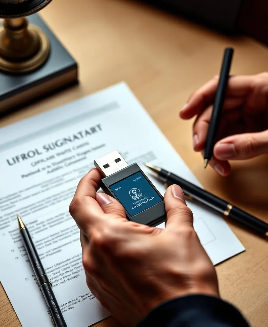 FIPS-compliant USB token loaded with a Class 3 digital signature certificate